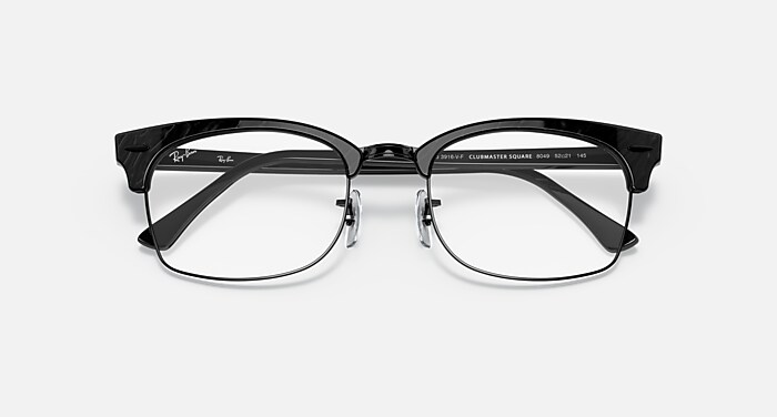 CLUBMASTER SQUARE OPTICS Eyeglasses with Black and Clear (55-21
