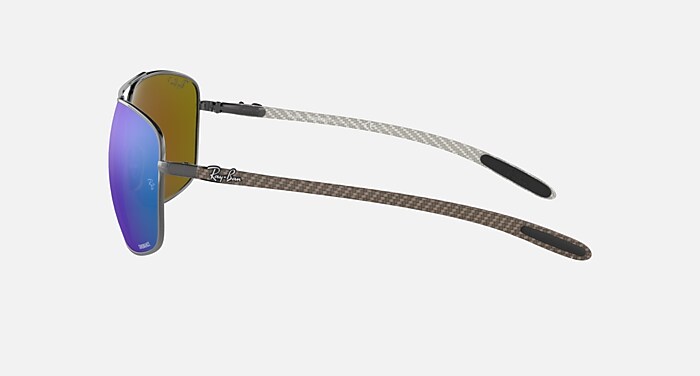 RB8322 POLARIZED+ LENSES Polarized Sunglasses in Gunmetal and Blue