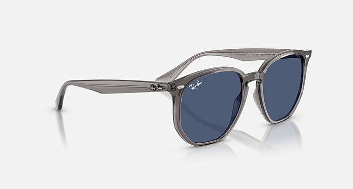 RB4306 Sunglasses in Opal Grey and Dark Blue (54-19) - RB4306