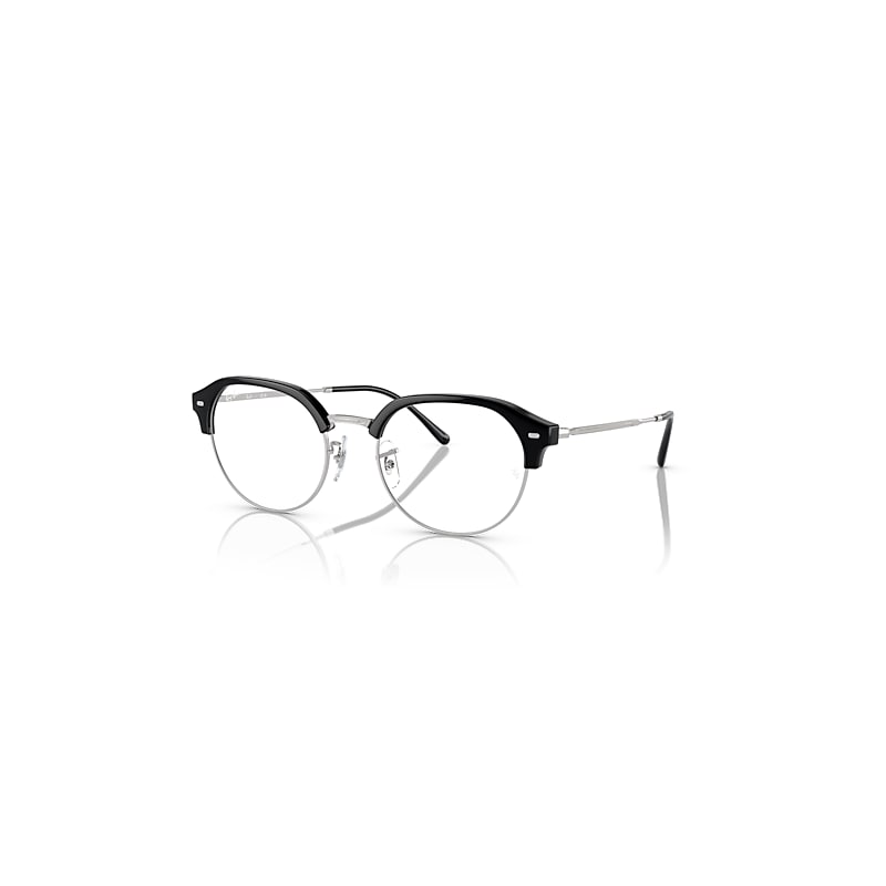 Ray-Ban Eyeglasses  Rb7229 Optics - Silver Frame Clear Lenses Polarized 51-20, RX7229