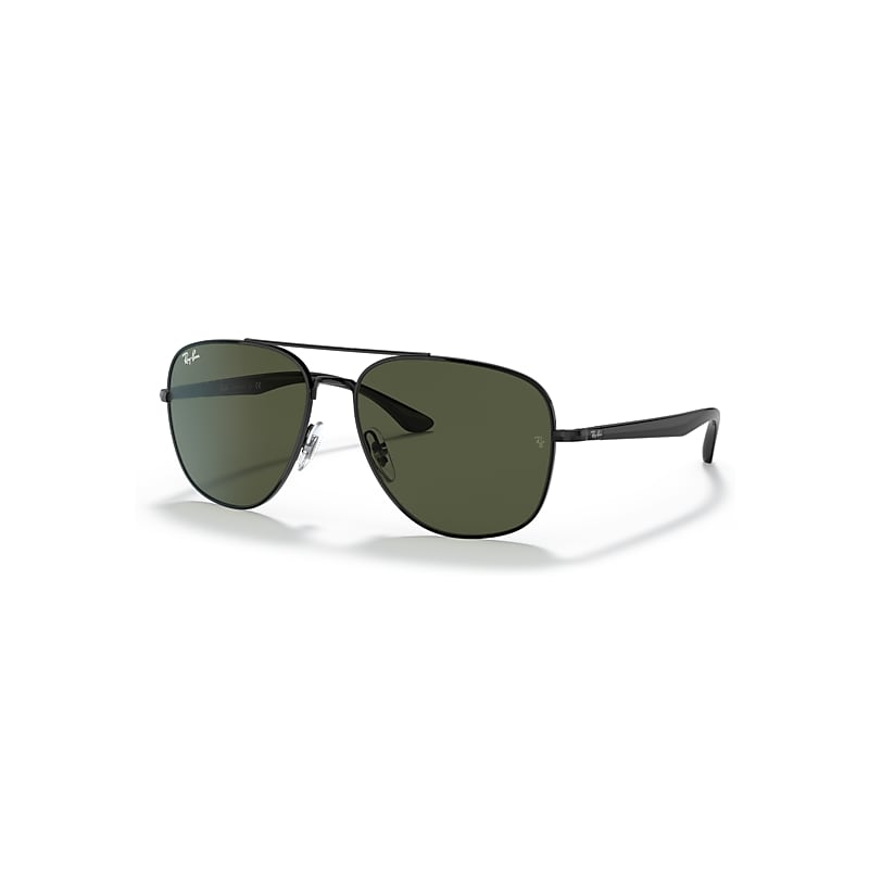 Ray-Ban Sunglasses   - Black Frame Green Lenses 56-15, RB3683