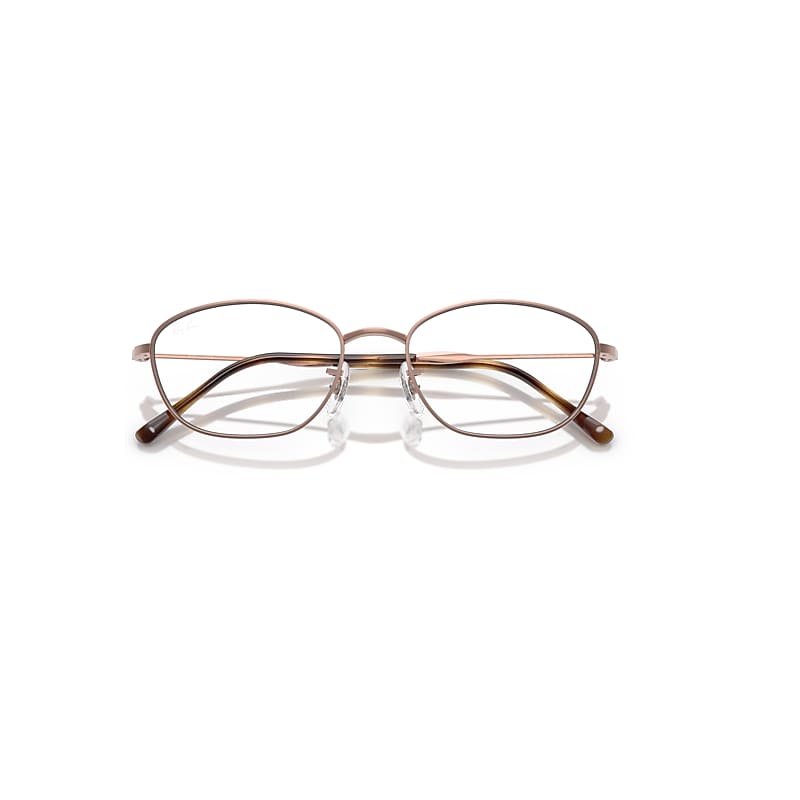 Ray-Ban Rb3749v Optics Optical Copper Frame Clear Lenses Polarized 55-18