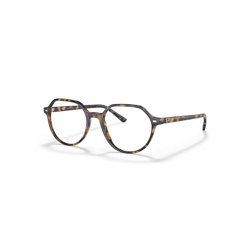 Ray-Ban Eyeglasses Unisex Thalia Optics - Yellow & Blue Havana Frame Clear Lenses Polarized 51-18