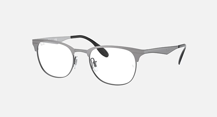 RB6346 Polarized Eyeglasses with Gunmetal and Clear (52-19