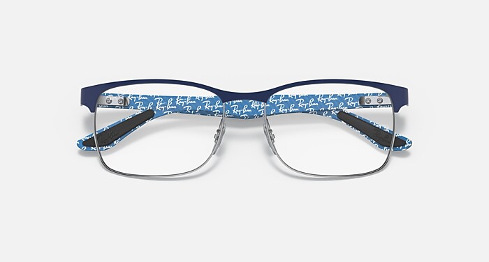 RB8416 OPTICS Polarized Eyeglasses with Blue and Clear (55-17