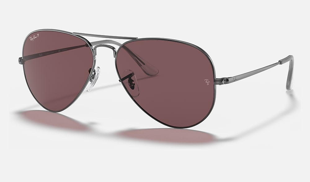 AVIATOR METAL II ポラライズド（偏光） サングラス ガンメタル と