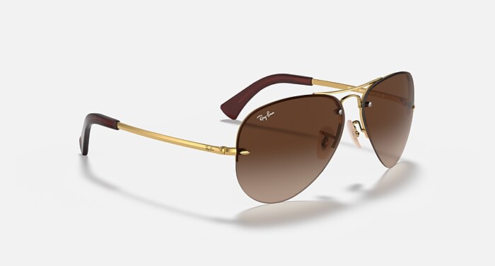 RB3449 Sunglasses in Arista Gold and Brown Gradient - RB3449 | Ray 
