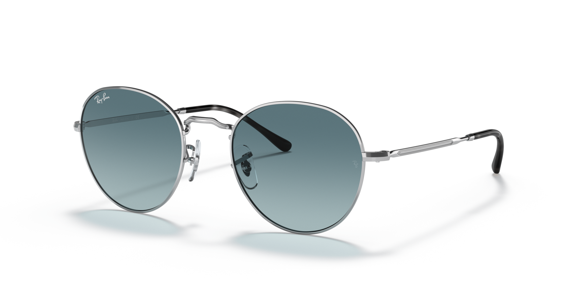 Ray-Ban David Lunettes De Soleil - Monture Argent Verres Bleu 51-20 87 €