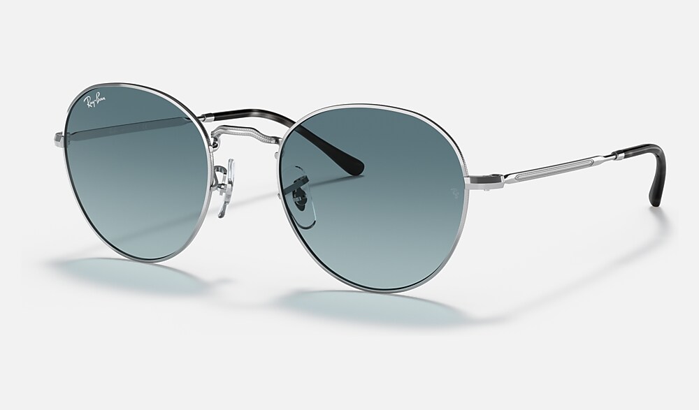レイバン公式ストア】 Ray-Ban® DAVID サングラス | シルバー X ブルー