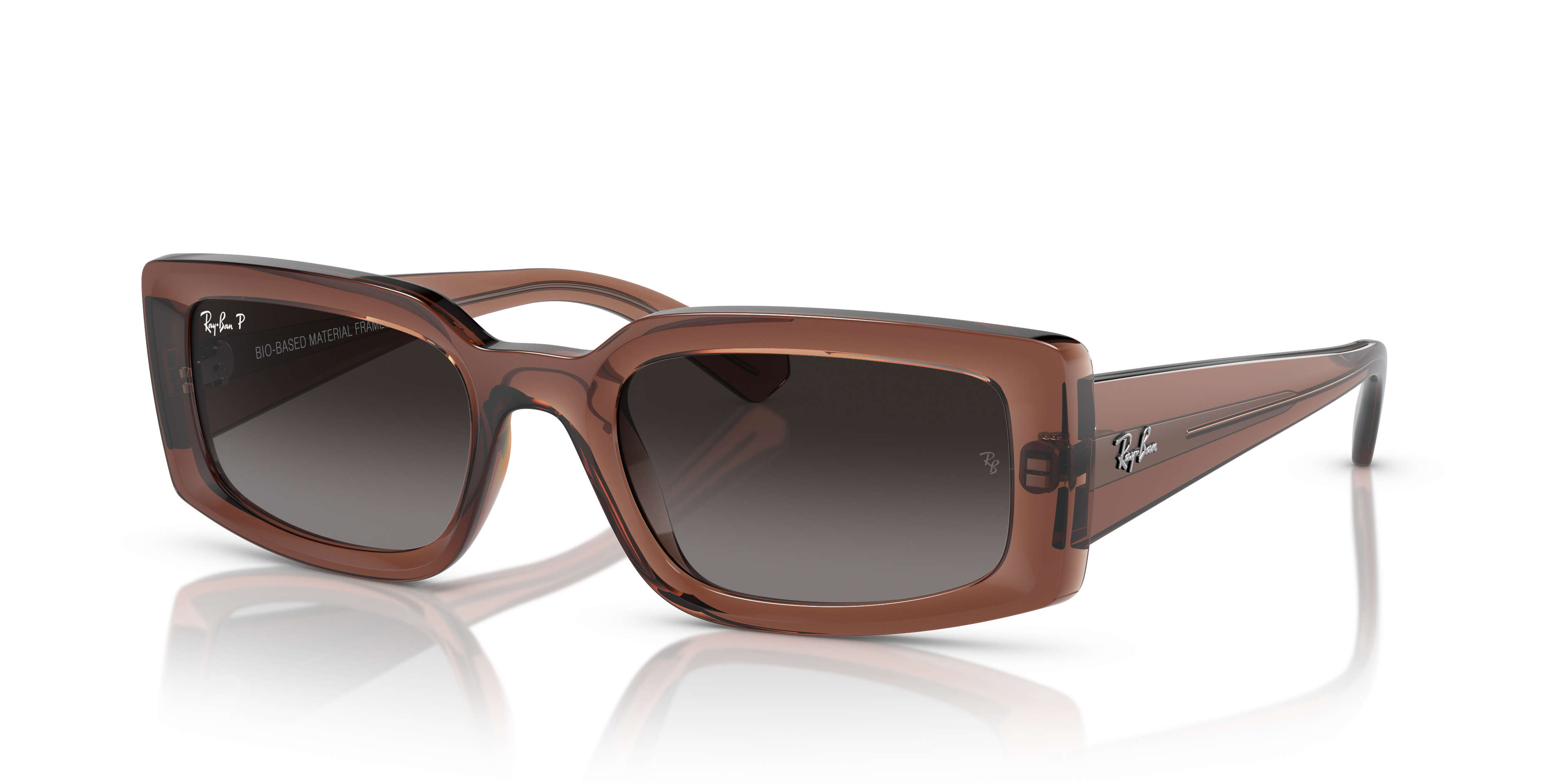 KILIANE BIO-BASED Sunglasses in Transparent Brown and Grey