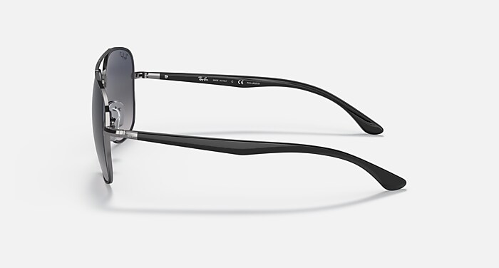 RB3683 Sunglasses in Gunmetal and Blue & Grey Polarized - RB3683 