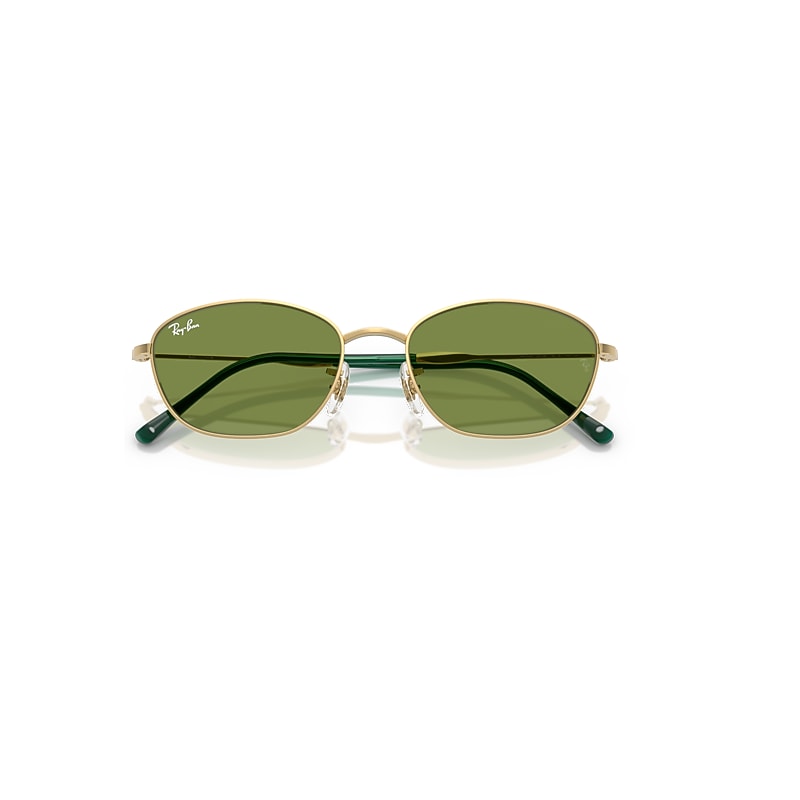 Ray-Ban Rb3749 Sunglasses Arista Gold Frame Green Lenses 55-18