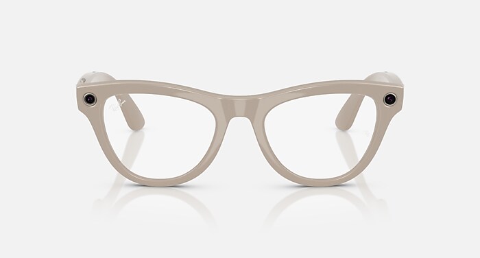 RAY-BAN META (GEN 1) SKYLER AI Glasses in Chalky Gray and Clear