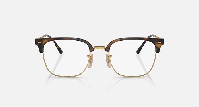 NEW CLUBMASTER OPTICS Eyeglasses with Havana On Gold Frame