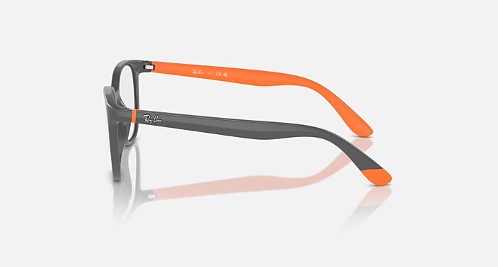 RB1631 OPTICS KIDS BIO-BASED Eyeglasses with Dark Grey On Orange