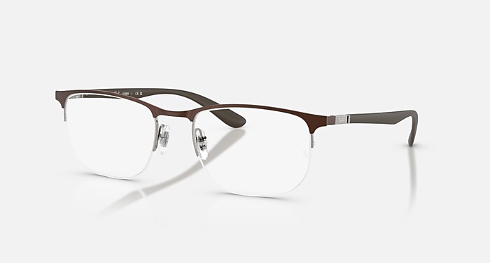 RB5450 OPTICS メガネ ハバナグレー と クリア (54-19) - RB5450F