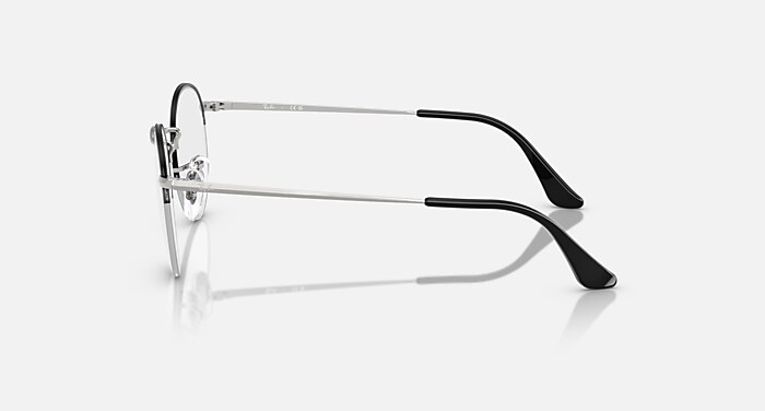 レイバン公式ストア】 Ray-Ban® ROUND GAZE メガネ | シルバー上に