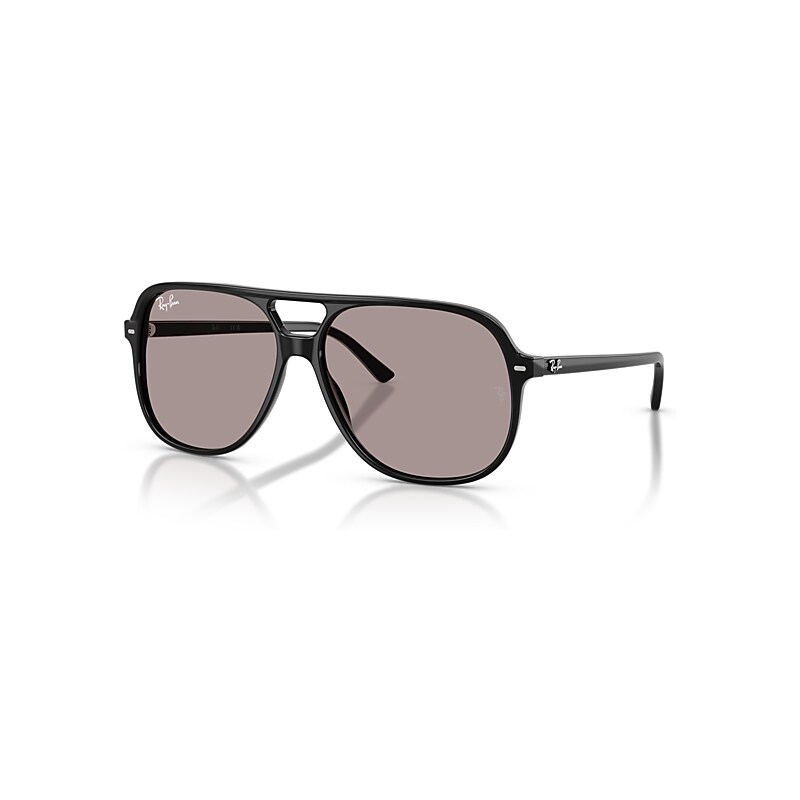 Ray - Ban Unisex Black Rb2198 Bill 901/53 Sunglasses Acetate Violet Squared Normal - Image 8
