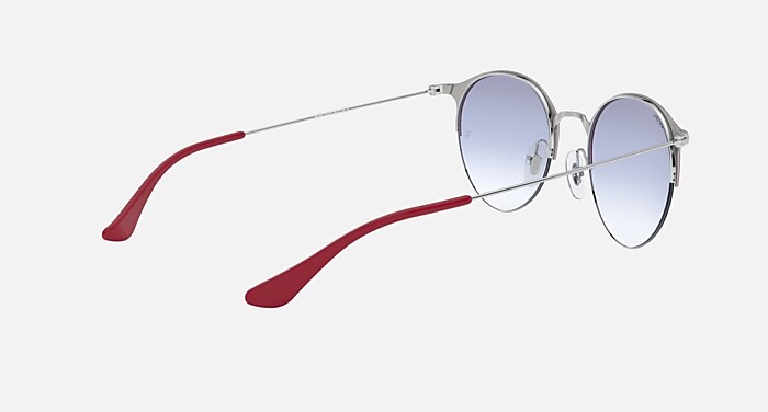 RB3578 Sunglasses in Bordeaux On Silver and Light Blue Gradient
