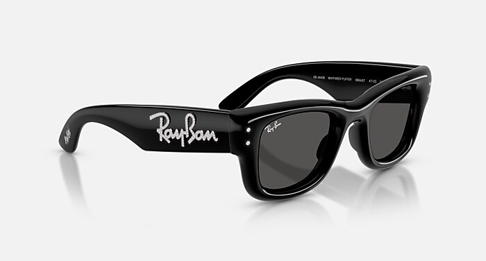 WAYFARER PUFFER CRYSTAL EDITION Sunglasses in Black & Strass and