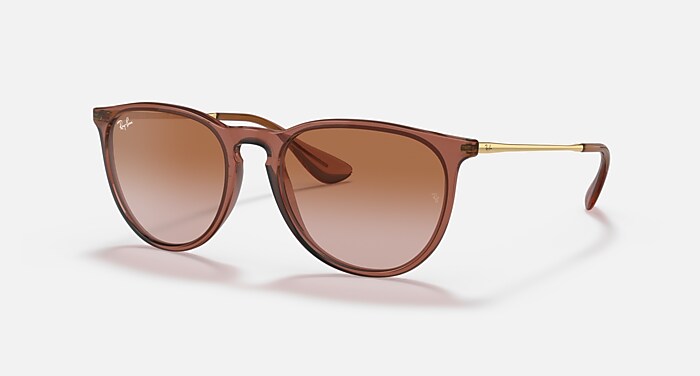 ERIKA CLASSIC Sunglasses in Transparent Light Brown and Gradient