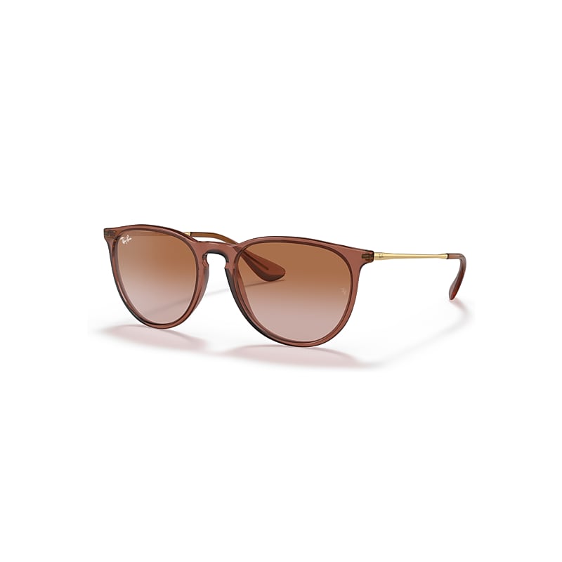 Ray-Ban Woman Sunglass Erika Classic - Frame color: Transparent Light Brown, Lens color: Gradient Brown - Image 3