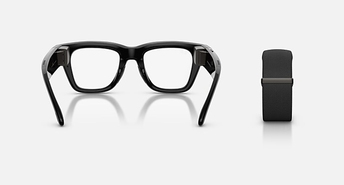 META RAY-BAN DISPLAY AI Glasses in Black and Clear/Grey (51-23