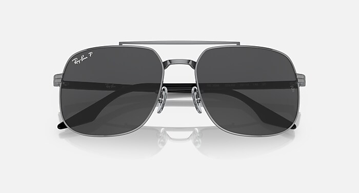 RB3699 POLARIZED+ LENSES Sunglasses in Gunmetal and Dark Grey
