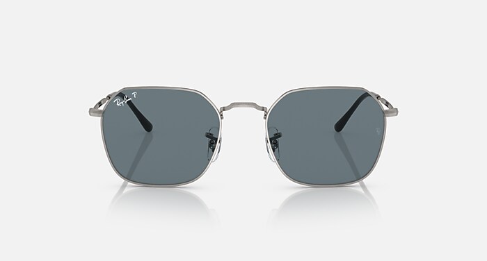 JIM Polarized Sunglasses in Gunmetal and Dark Blue Polarized (53