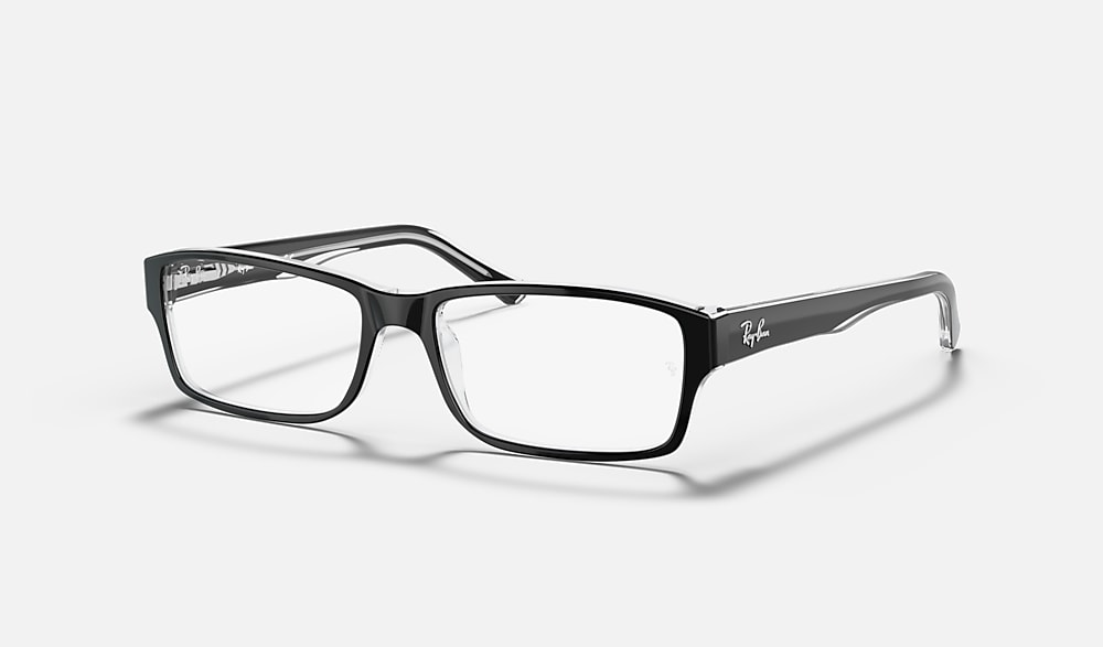 RB5169 OPTICS Eyeglasses with Black On Transparent and Clear (54