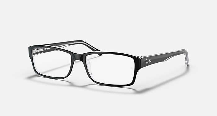 RB5169 OPTICS Eyeglasses with Black On Transparent Frame - RB5169