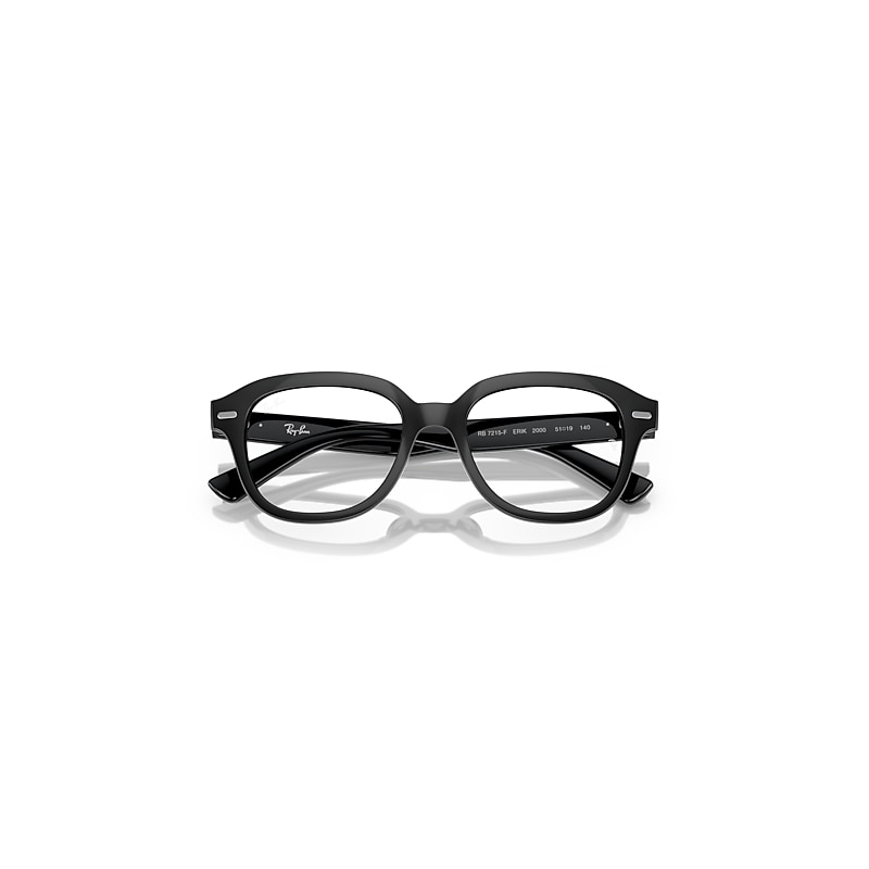 Ray-Ban Erik Optics Eyeglasses Black Frame Clear Lenses Polarized 51-19
