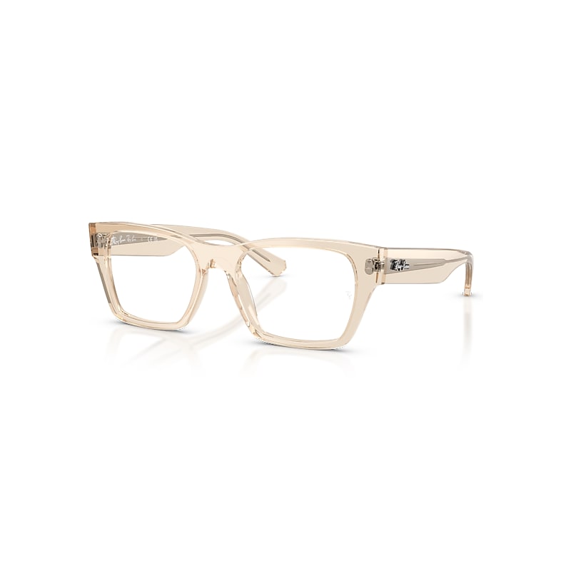 Ray-Ban Eyeglasses Unisex Rb5448 Optics - Transparent Nude Frame Transparent Lenses Polarized 53-19