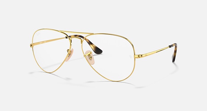 AVIATOR OPTICS Eyeglasses with Arista Gold and Clear (55-14