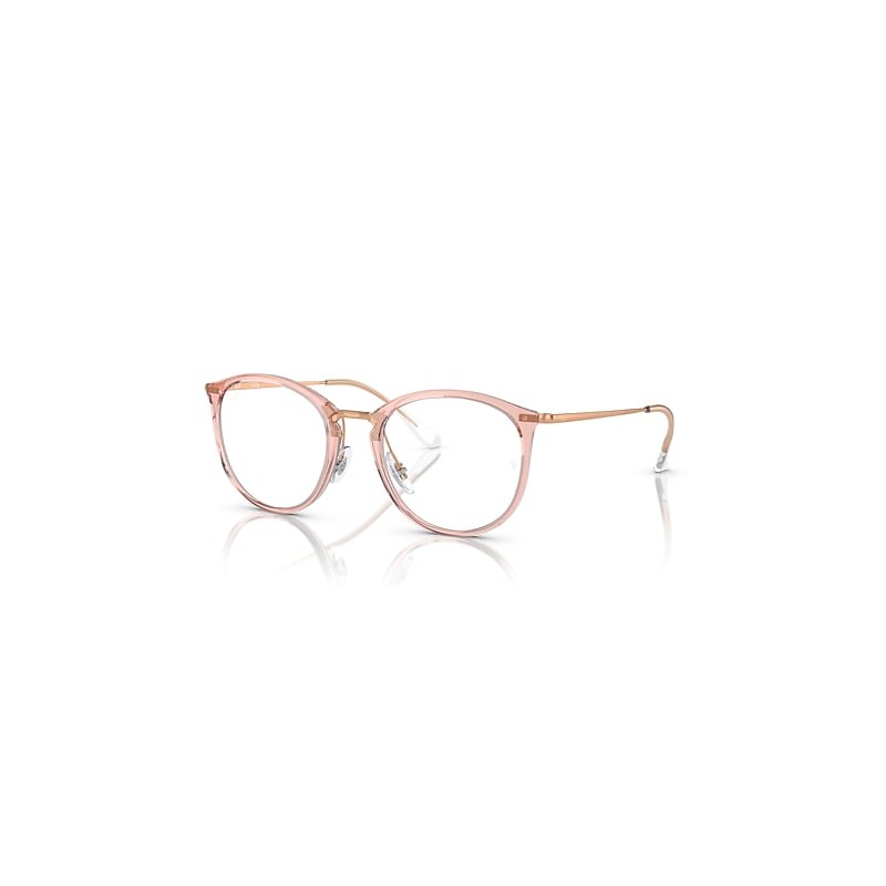 Ray-Ban Rb7140 Optics  Rotgold Fassung Klar Glas Polarisiert 51-20