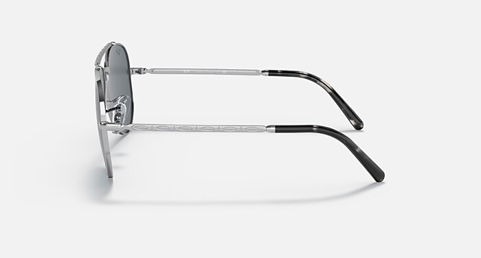 NEW AVIATOR サングラス シルバー と ブルー (55-14) - RB3625