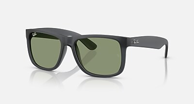 JUSTIN CLASSIC Sunglasses in Rubber Black and Dark Grey (54-16