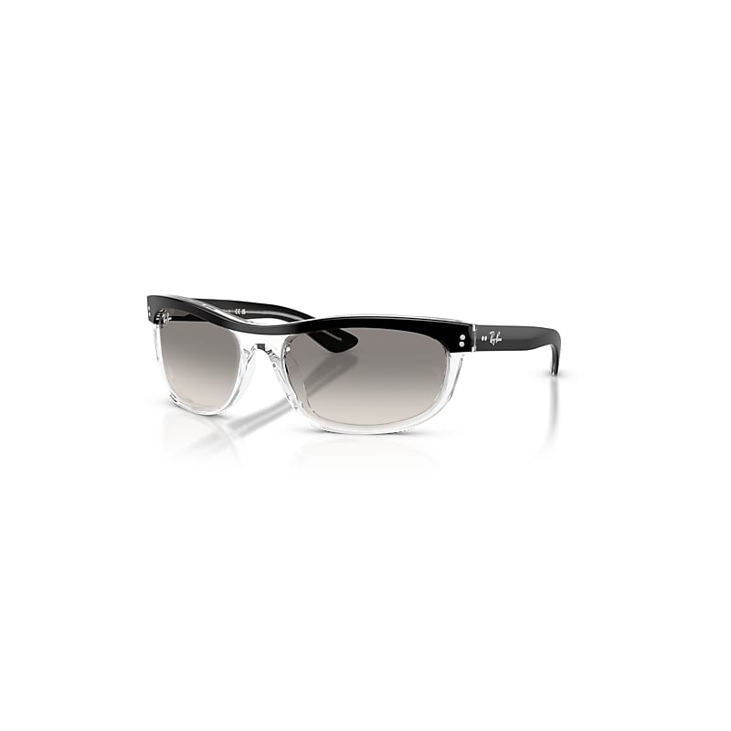 Ray-Ban Sunglasses  Balorama Street Neat - Black On Transparent Frame Grey Lenses 62-19, RB2489