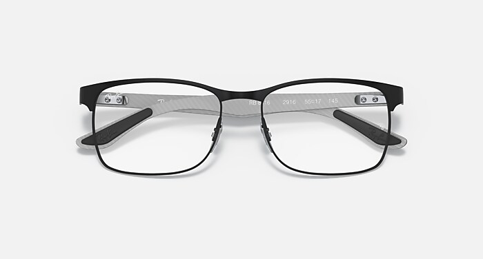 RB8416 OPTICS Polarized Eyeglasses with Black On Gunmetal and