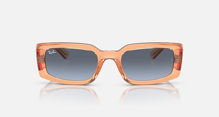 KILIANE BIO-BASED Sunglasses in Transparent Orange and Blue/Grey