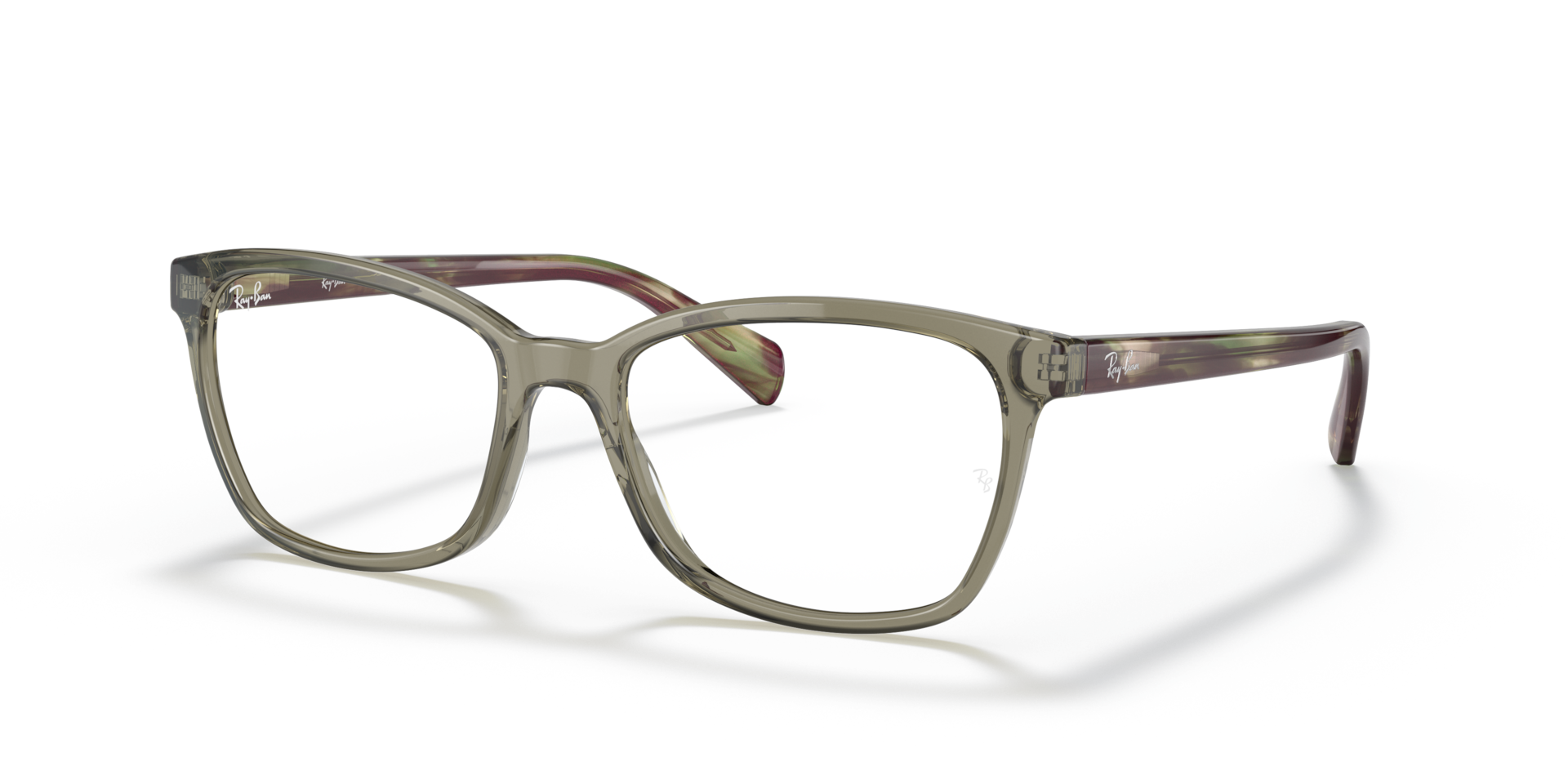 RB5362 OPTICS Polarized Eyeglasses with Transparent Green and