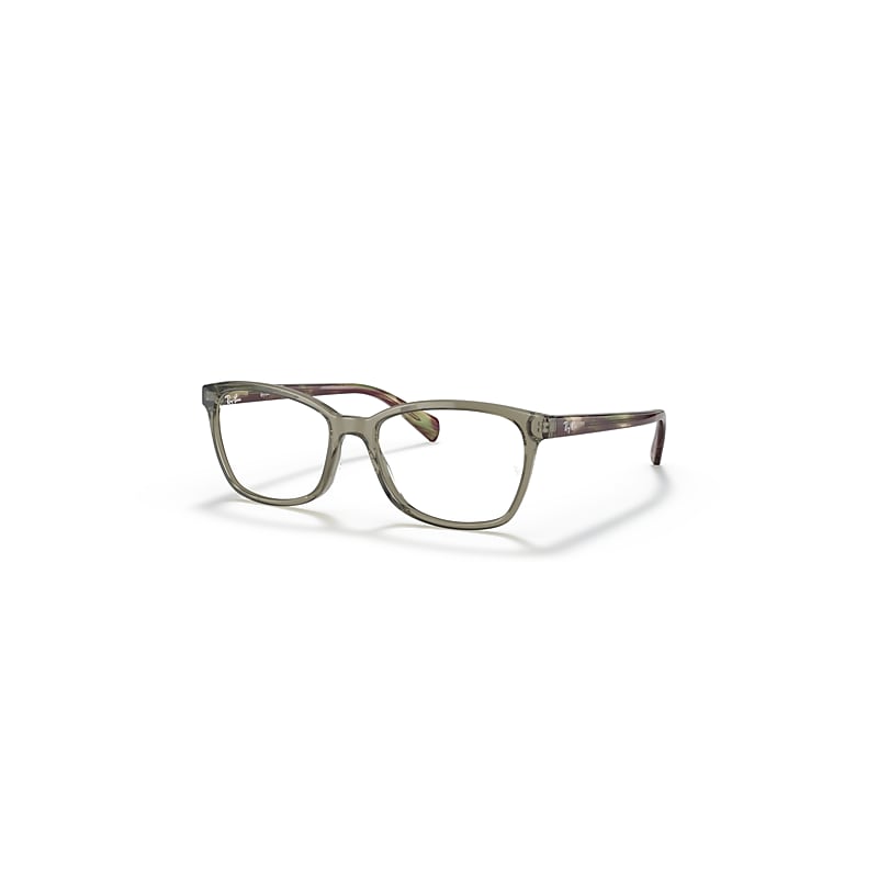 Ray-Ban Eyeglasses Women's  Optics - Striped Havana Frame Clear Lenses Polarized 54-17, RB5362