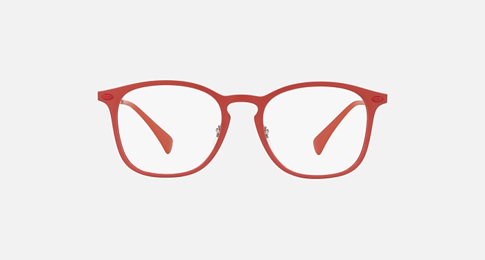 RB8954 OPTICS Polarized Eyeglasses with Red and Clear (48-18