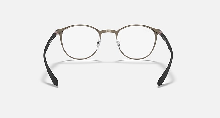 Rb6355 Optics Polarized Eyeglasses in Gunmetal Frame and Clear