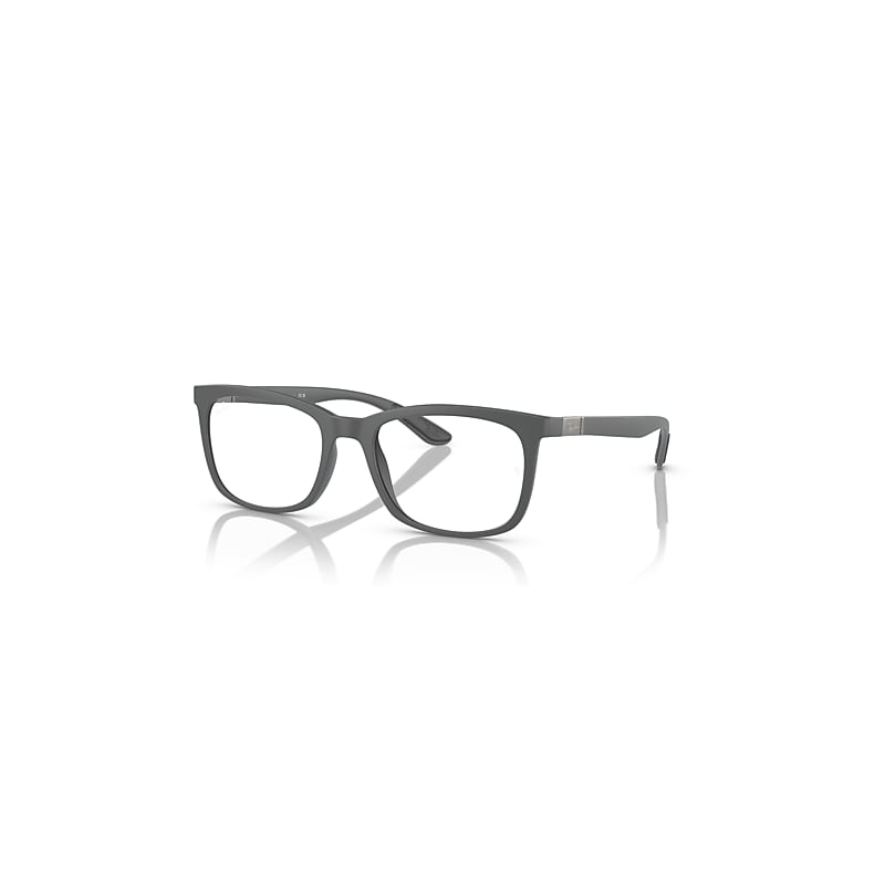 Ray-Ban Eyeglasses  Rb7230 Optics - Sand Grey Frame Clear Lenses Polarized 52-19, RX7230