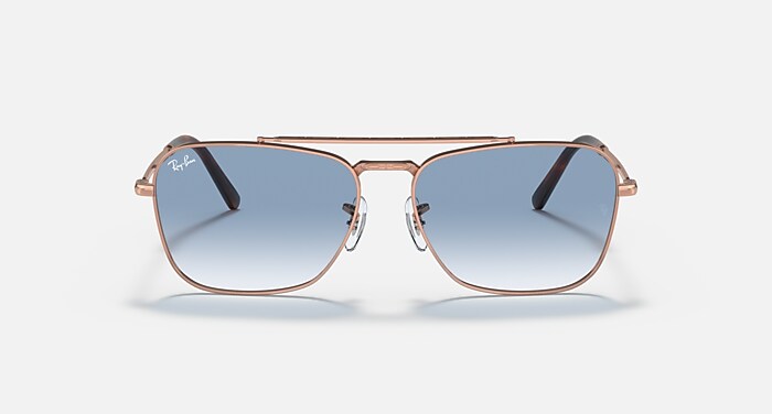 27,720円 rb3636 キャラバン ブルーグラデーション ゴールドフレーム NEW CARAVAN Sunglasses in Rose Gold and Light Blue - RB3636 | Ray