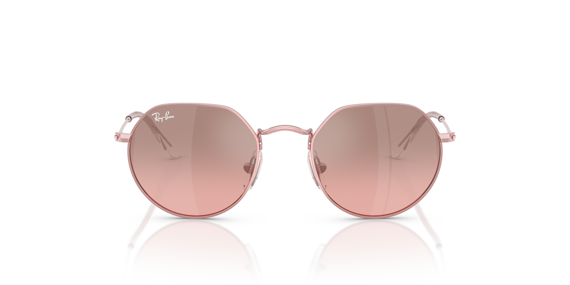 Rayban Round Metal ピンクミラー ファッション小物 サングラス/メガネ
