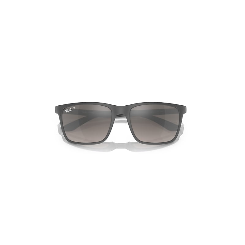 Ray-Ban Rb4385 Polarized+ Lenses Sunglasses Grey Frame Grey Lenses Polarized 58-18