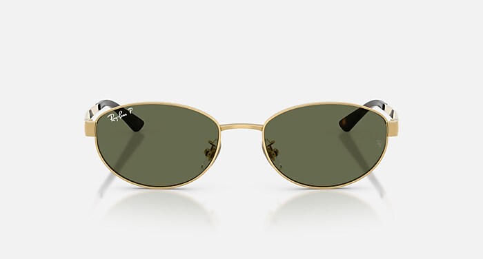 RB3774D Sunglasses in Arista Gold and Dark Green Polarized 