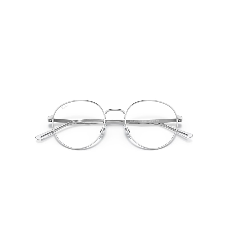 Ray-Ban Rb3681 Optics Optical Silver Frame Clear Lenses 50-20